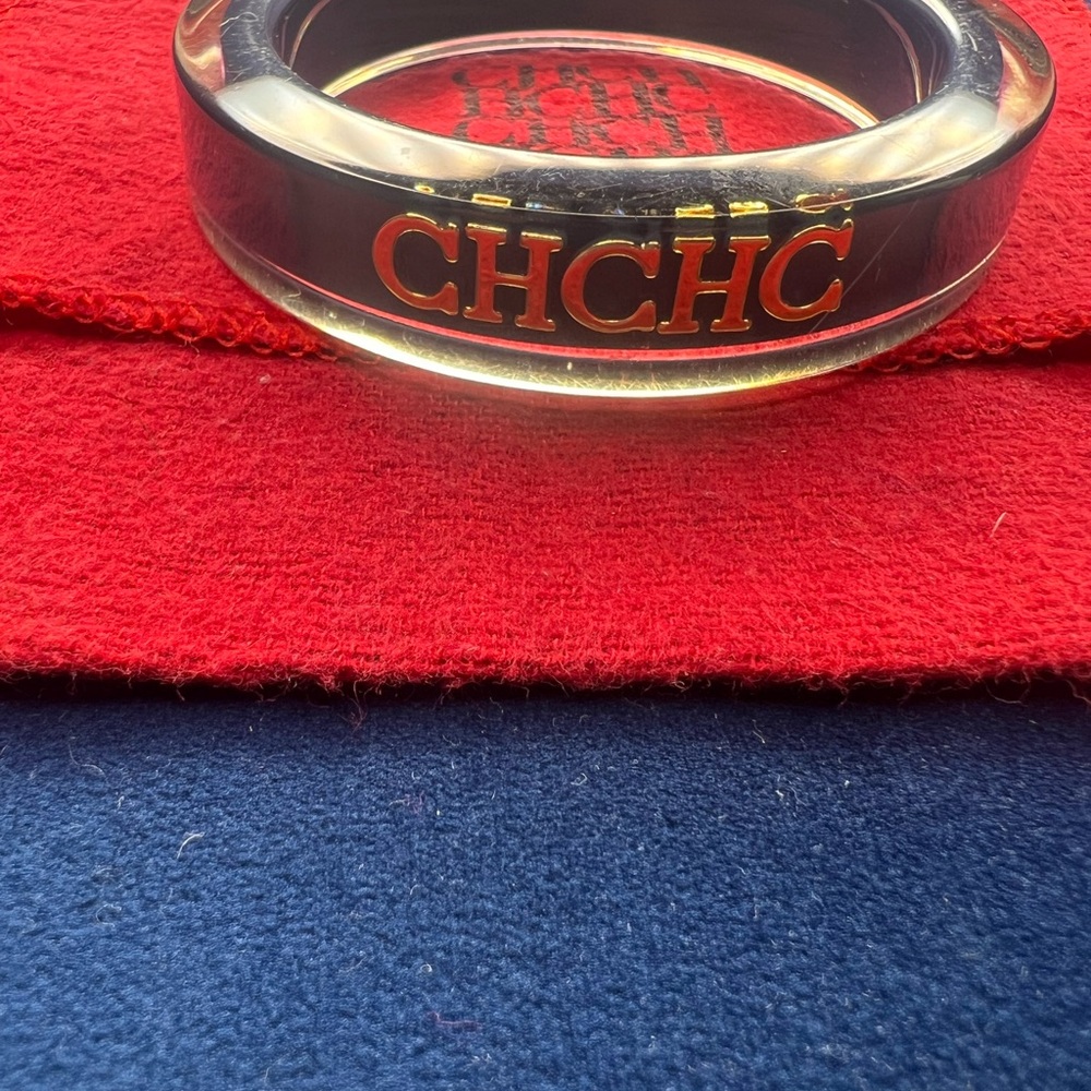 Carolina Herrera Navy Resin Bangle - Picture 4 of 11